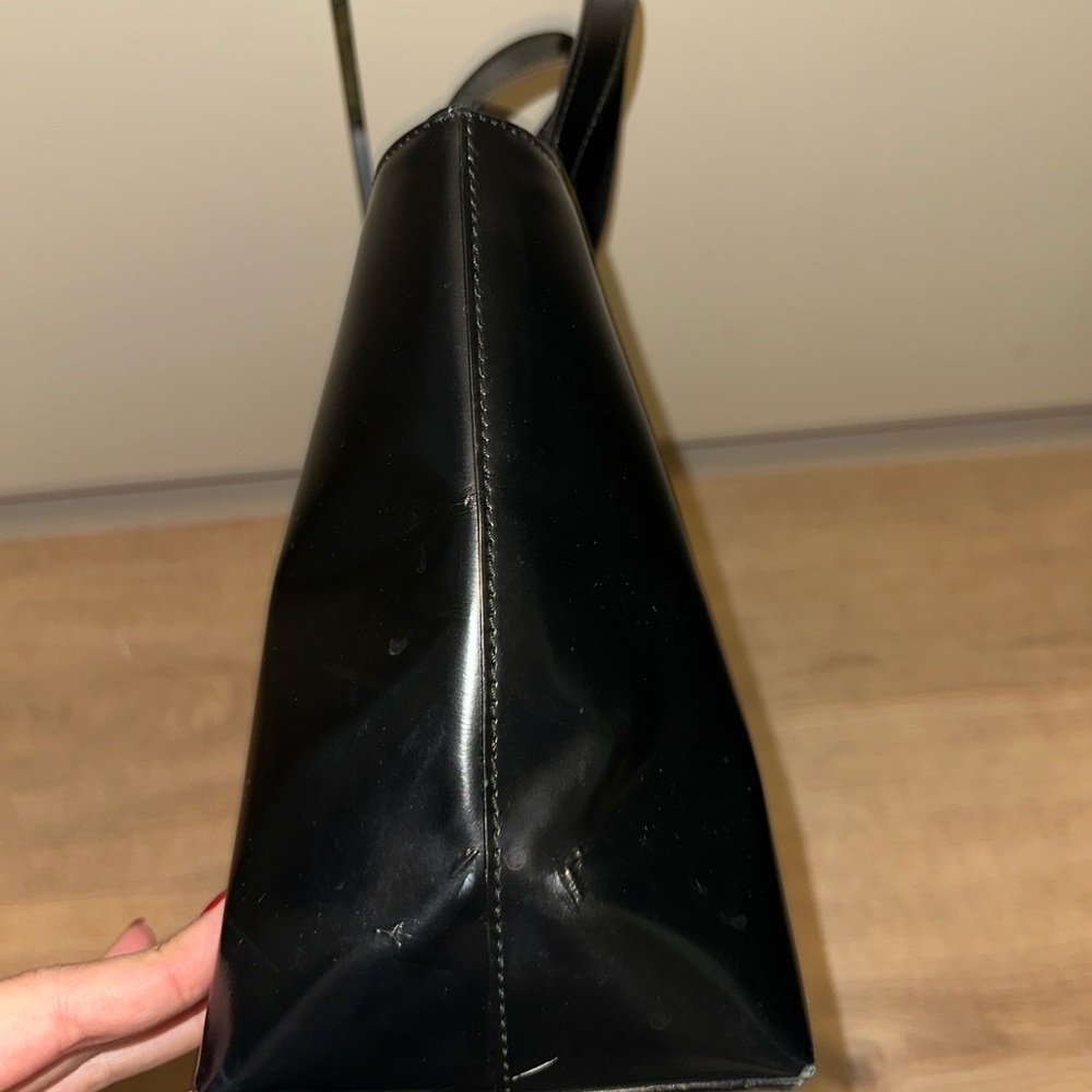 Anya Hindmarch Vintage Structured Black Top Handle bag Y2K - Picture 9 of 12